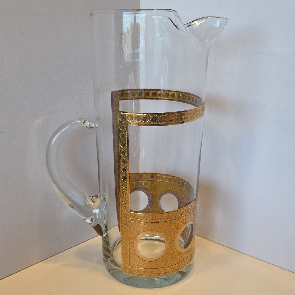 Vintage MCM Culver Antigua Martini Cocktail Pitcher 11 Inches Tall